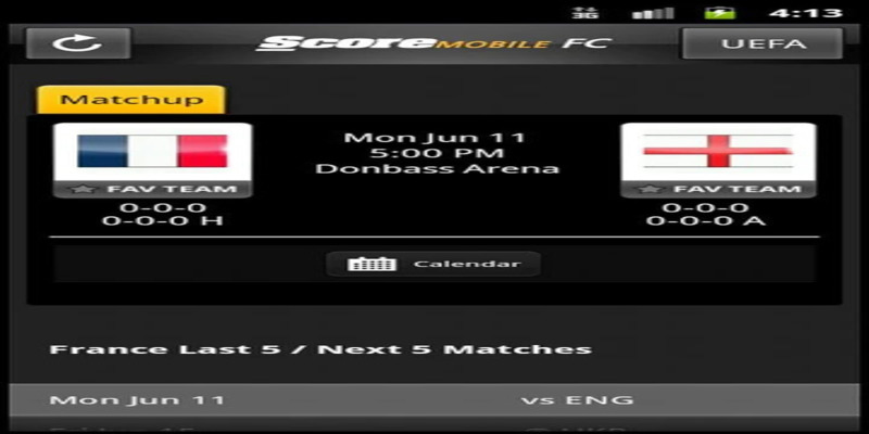 [Free] ScoreMobile v1.9.1 - Cập nhật thông tin thể thao trên BlackBerry.