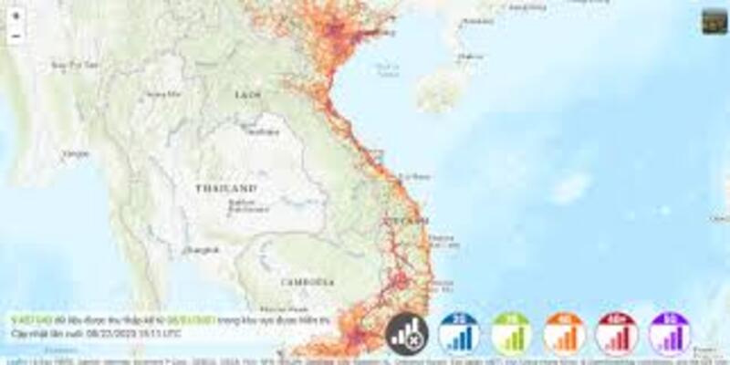 Vùng phủ sóng 5G tại Việt Nam